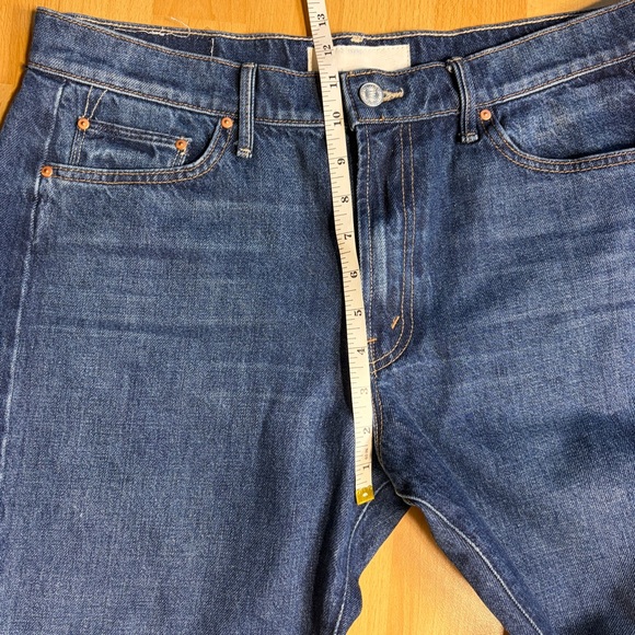 MOTHER Barrel Leg Jean Lil Mid Rise Full Pipe Flood Fray in Unplugged 30 - Picture 15 of 16